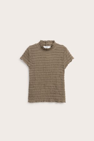Kappahl | Topp med struktur | Brun
