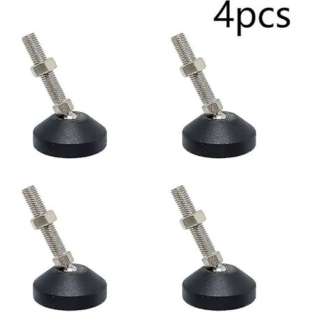 4 Justerbare Bordbein Nivelleringsføtter Justerbare Skruer Møbler