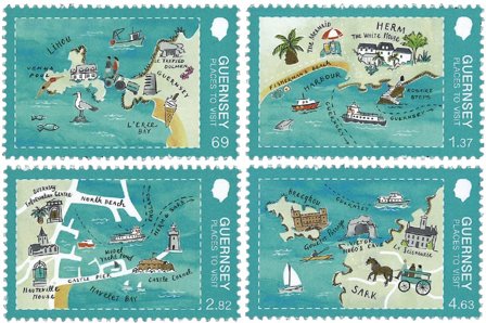 Guernsey - Seværdigheder - Postfrisk sæt 4v