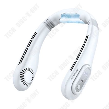 Halsfläkt - TD - 3000 mAh - Digital display - 3 hastigheter - Förlängd batteritid