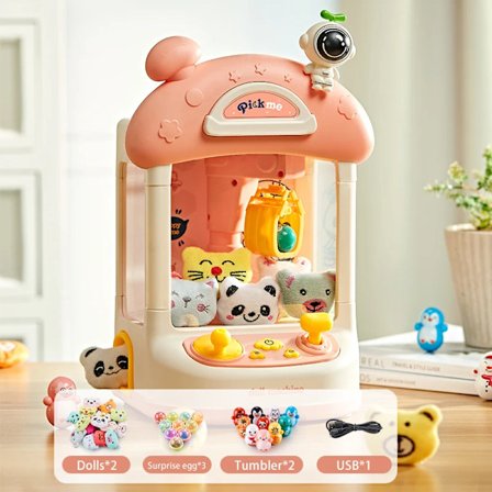 Wltoys Dukke Maskin Møntopereret Spil Spil Mini Klø Fangst Legetøj Maskiner Dukker Slik Maskine Børn Interaktivt Legetøj