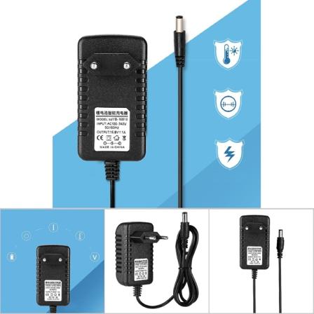 Varmebestandig 16,8V/1A Li-ion-laderadapter 100-240V inngang Litiumladeradapter EU-plugg