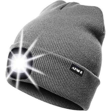 Uppladdningsbar mössa med LED-lampa, löparmössa med ultraljusa 4 LED vattentäta pannlampor