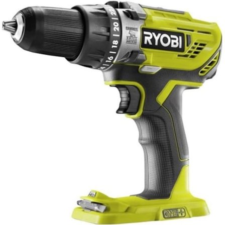 RYOBI - 18V ONE+ slagborr - 2 hastigheter - 50 Nm - 500-1 800 rpm - 6 500-23 400 cp/min - 13 mm chuck - R18PD3-0