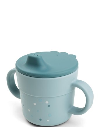 Done by Deer Foodie Spout Cup Happy Dots - Blue - ONE SIZE