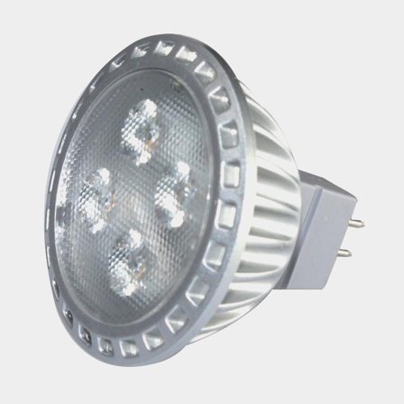 LED-lamp NauticLED, 10 - 30 V, 4.5 W, Ø50 x 46 mm, GU5.3, met warm wit licht, 1-pack
