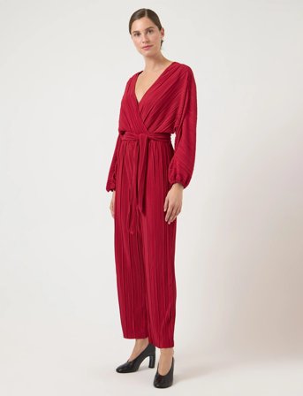 YAS Yasolinda Ls Ankle Jumpsuit S. - D2D - Red - 38
