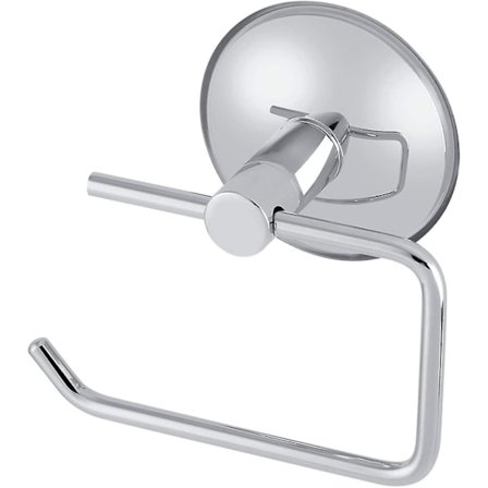 Toalettpapirholder i rustfritt stål med sugekopp, baderom