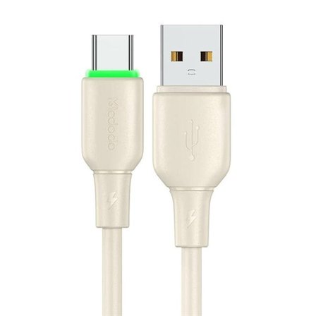 USB til USB-C-kabel Mcdodo CA-4750 med LED-lys 1,2 m (beige)