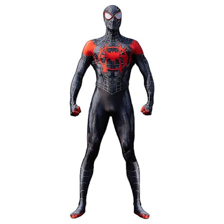 Miles Morales Spiderman Kostyme Maske Spider Man Miles Morales Cosplay Jumpsuit Bodysuit Halloween Kostymer For Aldult Kids