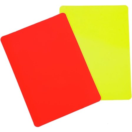 2 kpl Jalkapallotuomarikorttisetti Jalkapallotuomarin punaiset keltaiset kortit Jalkapallovaroitus- ja poistokortit jalkapallo-otteluihin