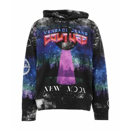 Versace, Hoodies Czarny, Mężczyzna, Rozmiar: L