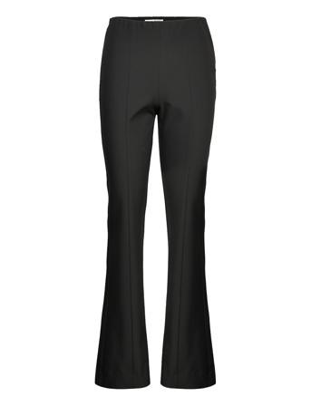 Slfeliana Mwilm Flared Pant Leveälahkeiset Housut Musta Selected Femme