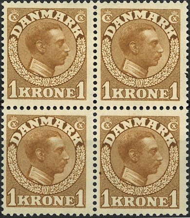 Danmark - AFA 75 i 4-blok - Postfrisk