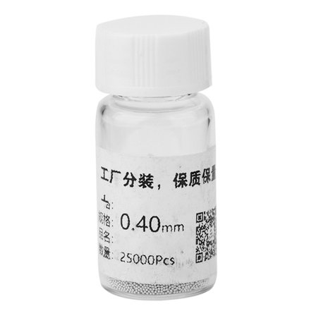 3 tölkkiä 25000 kpl/tölkki BGA-juotos pallot uudelleenjuotos juotos pallot SN63 Valinnainen koko (0,4 mm)