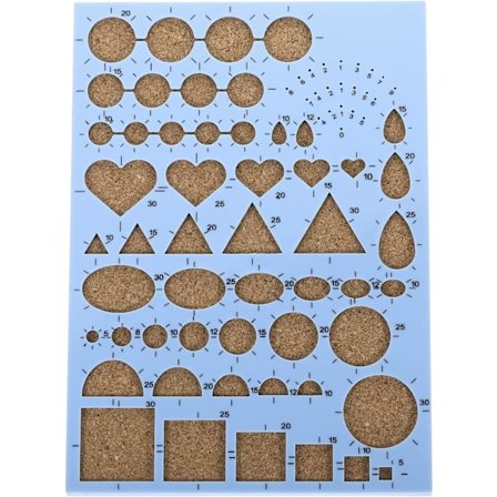 Papir Quilling Skabelonbræt 8x6 Tommer, Form Crimper Værktøj til Papirstrimler DIY Kunst Håndværk