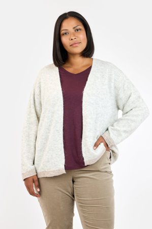 CISO - Langærmet Cardigan - Lys Grå Melange