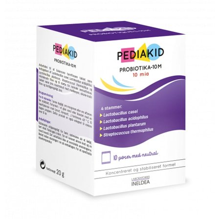 Pediakid Probiotic 10 stk., Helse & Madvarer, Ingredienser, Mælkesyrebakterier
