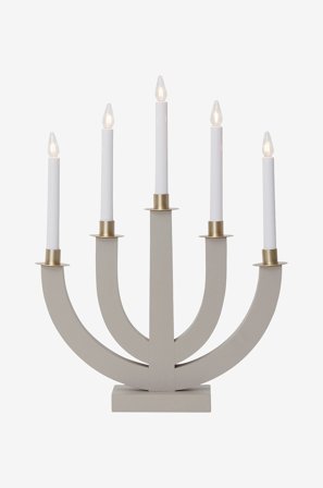 Jotex - Lysestake Eli Beige - Kjøp Adventsstaker hos Jotex