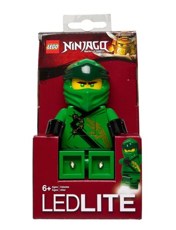 Lego Ninjago, Lommelygte Med Led-Lys, Lloyd 300% Green Euromic