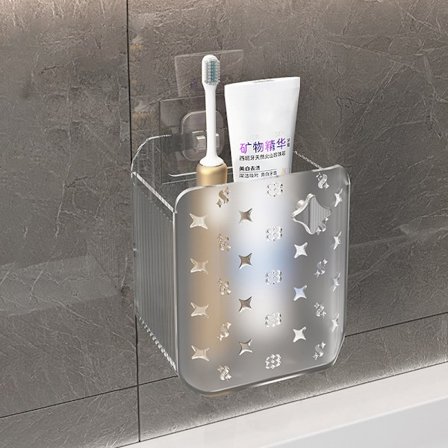 1st Toalettförvaring Badrumshyllor Borrfri Hylla Dusch Stor