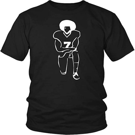 Kaepernickskjorta herr Colin Kaepernick T Shirts Im With Kap Take A Knee Svart -vuxen, 3xl