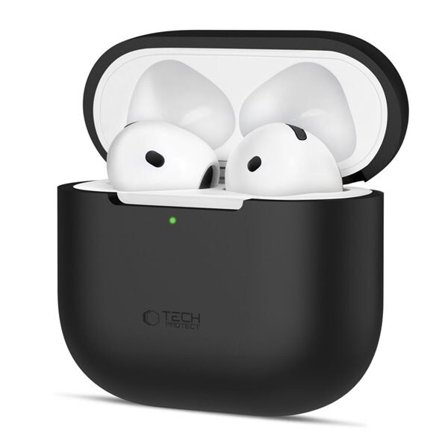 Tech-Protect silikonetui for Apple AirPods 4 - svart