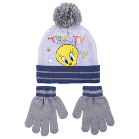 Looney Tunes Tweety barnmössa och vantar-set