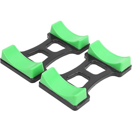 Fitness Dumbbell Stativ Dumbbell Opbevaringsstativ Support Stativ Dumbbell Stativ Buffer (sort grøn) (2 stk)