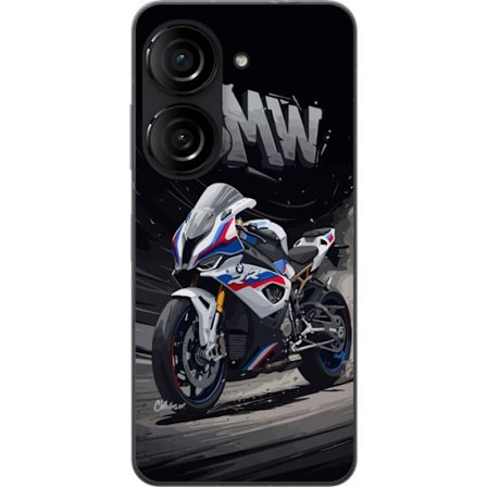 Asus Zenfone 10 Gjennomsiktig deksel Rosamarmor motiv - elegante steiner med en blank overflate og pastellfarger, ideell for chic og feminin design