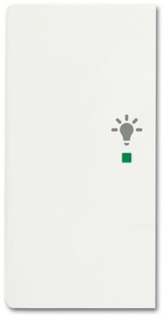 ABB Future Linear 6220-0-0607 Yksiosainen vipupainike valo, mattavalkoinen Vasen, Kytkimet & pistorasiat