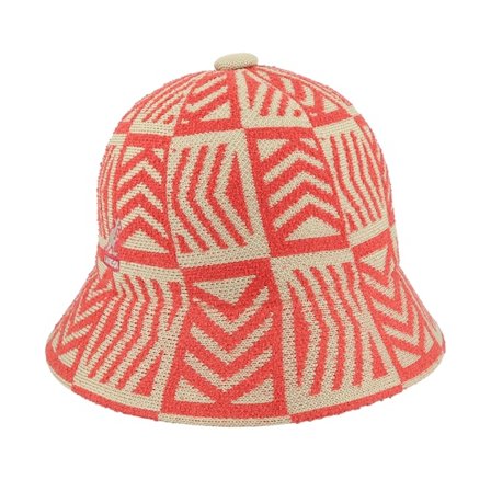 Kangol - Network Casual Cayenne Beige Bucket Bucket Red Hat - @ Hatstore