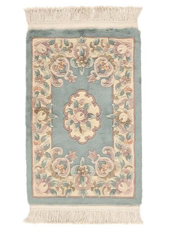 Tapis Chinois 90 Line 60X90 Beige/Marron (Laine, Chine)
