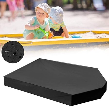 Sandkasse deksel med snøring, firkantet, støvtett, stranddeksel, vanntett sandkasse deksel (160x113x22cm)