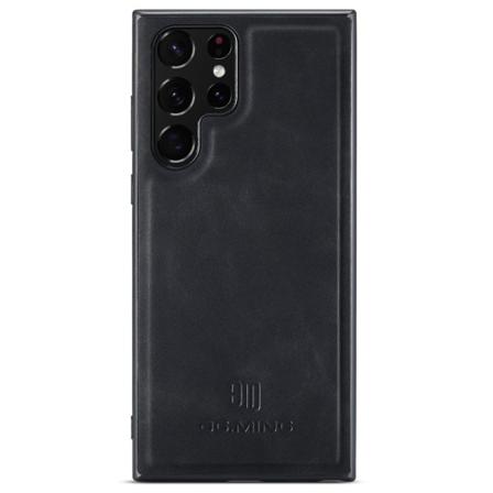 DG.MING Samsung S24 Ultra Premium PU-læder Hybrid Cover - Sort Black