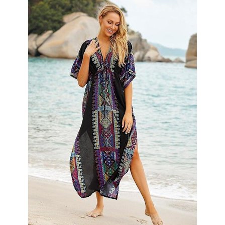 Indie Folk V-hals Strandkjole