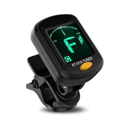 Stemmer for gitarer med klips-tunere for gitar, bass og fiolin