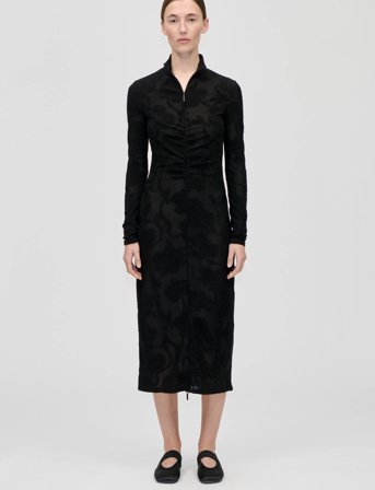 STINE GOYA 2246 Lurex Jersey, Long Sleeve Zip - Black - S