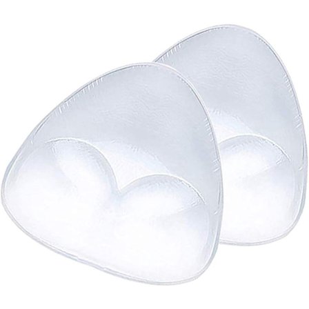 Transparente silikone-bh-indlæg - trekantede (2 x 90 gram)