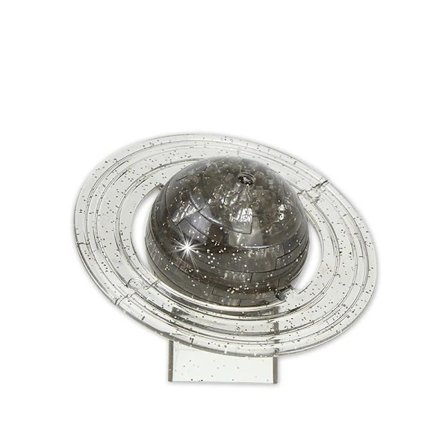 /EA/Puslespilsbyggesten 3d Saturn Planet Krystal Puslespil grå