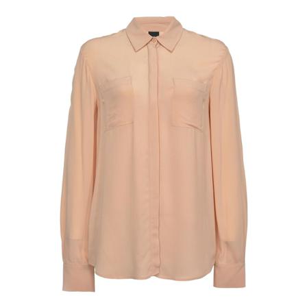 Pinko Norina 9 Crepe de Chine shirt Pink, Dame Skjorter