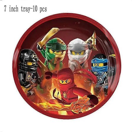 Til Børnefødselsdag Ninja Tema Festartikler Service Tallerken Kop Servietter Dug Dekorationer Banner Ballon Til Drenge