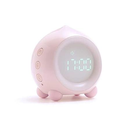 Barnealarmklokke Lysende LED Digital Nattlys Intelligent USB Musikk Lysende Kalender Barn Jente Gutt Baby Dyrke til å sove