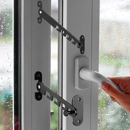 Barnesikring for vinduer, kattesikring for vinduer, dørholder for barn og kjæledyr, vindusbegrenser for hjem, skoler og kommersielle lokaler