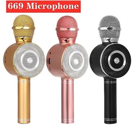 Handheld Wireless/wired Karaoke Microphone Speaker Recorder For Ios Android Phone Computer