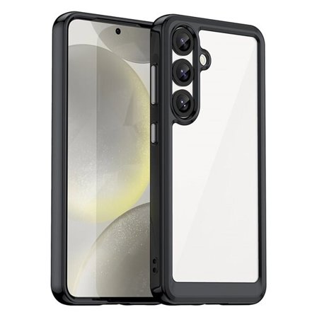 Outer Space matkapuhelimen kotelo kehyksellä Samsung Galaxy S25 - Svartille - Svart