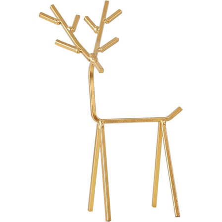 Metall smyckesställ, järndisplayställ, guld dekorativ