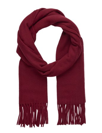 Filippa K Cashmere Blend Scarf - Burgundy - ONE SIZE