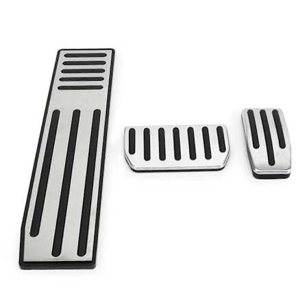 3 kpl jalkapoljinsarja kaasupoljin jarru jalkatuki ruostumaton teräs kumi liukueste korvaus Tesla Model S X [DB]