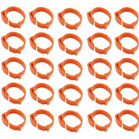 100 st kycklingring storlek justerbar fjäderfä digital ben tag B